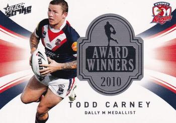 2011 NRL Strike - Award Winners #AW7 Todd Carney Front